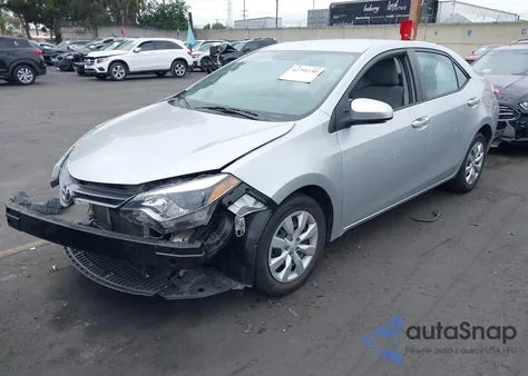 2016 Toyota Corolla Le из США, поврежденный, VIN 5YFBURHE6GP549171